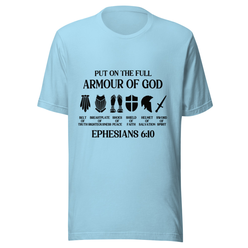 Armor Of God T-shirt – XL, Ocean Blue