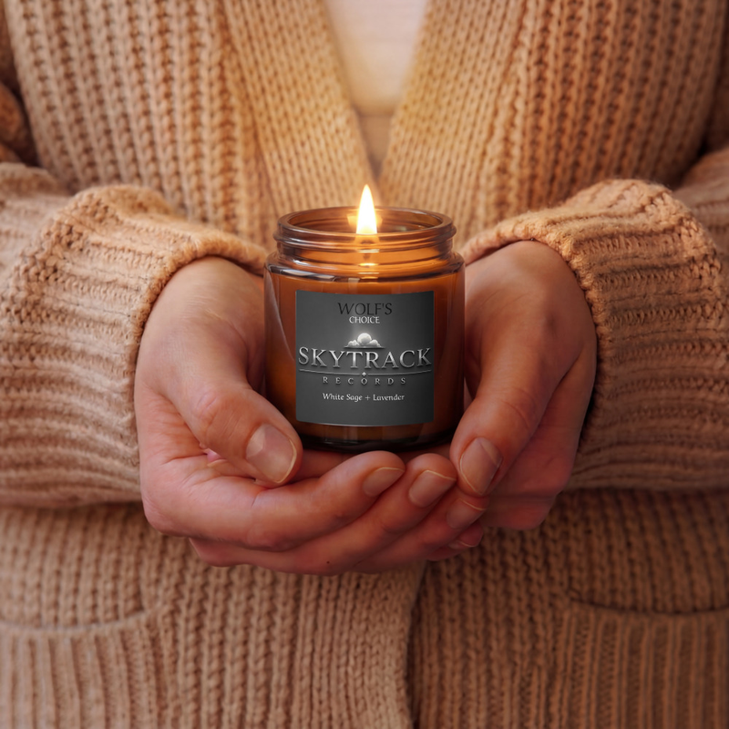 Amber jar soy candle