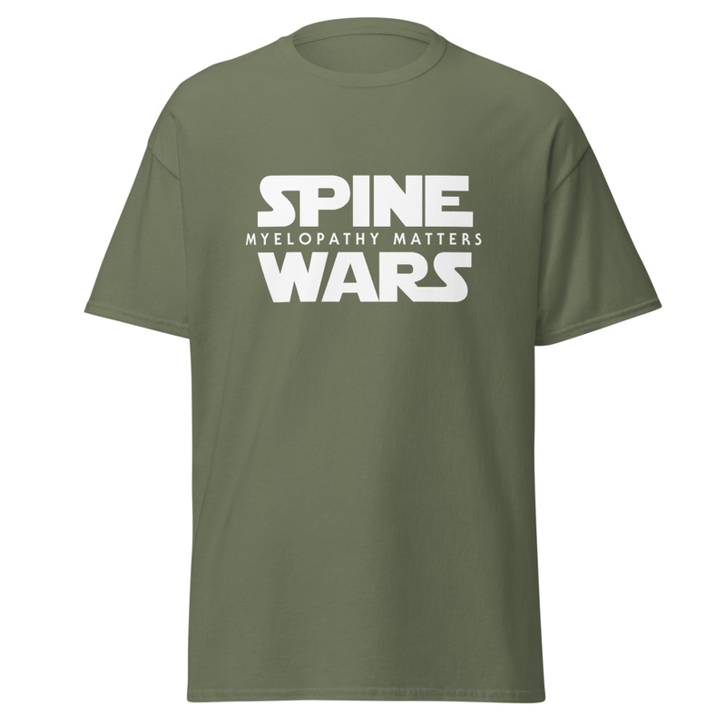 Spine Wars Myelopathy Matters White Print T – Image 6