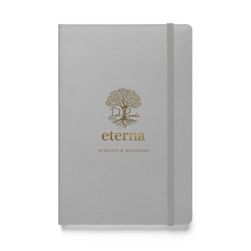 Eterna Hardcover Notebook – 5.5″×8.5″, Silver