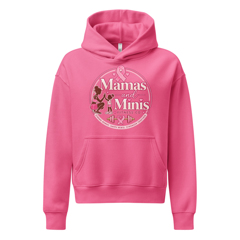 Limited edition Mamas and Minis Breast Cancer Awareness Women’s Hoodie – XS, Charity Pink