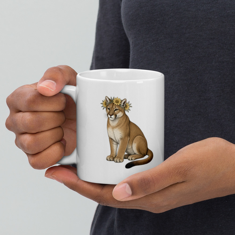 Florida Panther Flower Crown Mug — Floof