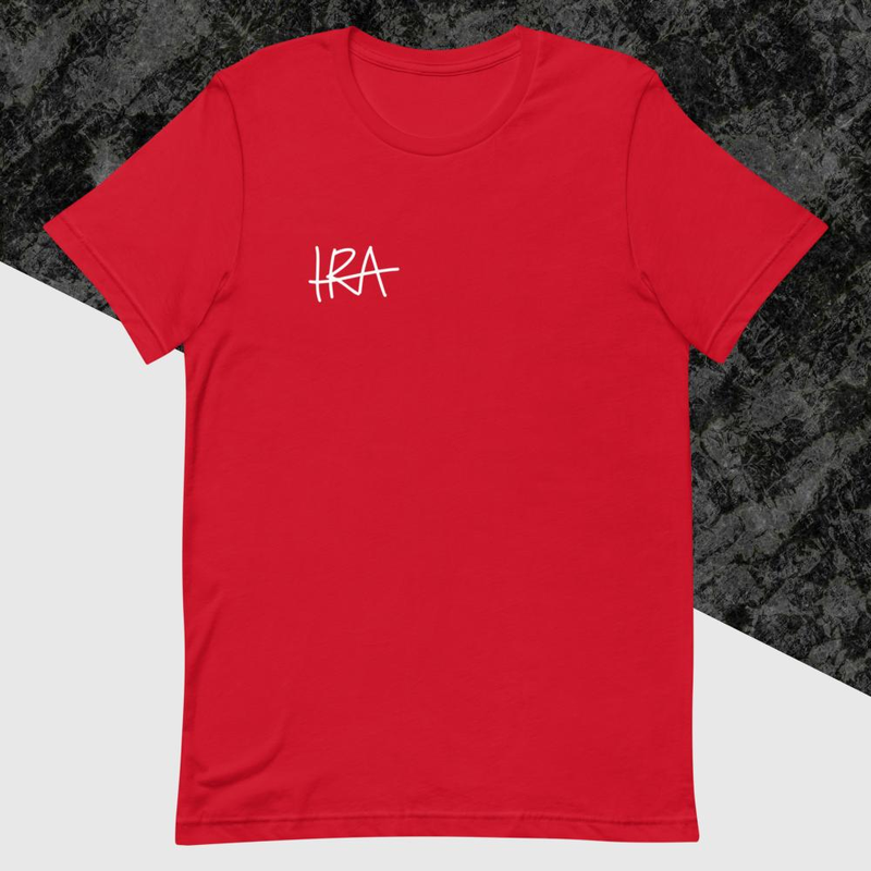 T-paita valkoinen logo Punainen