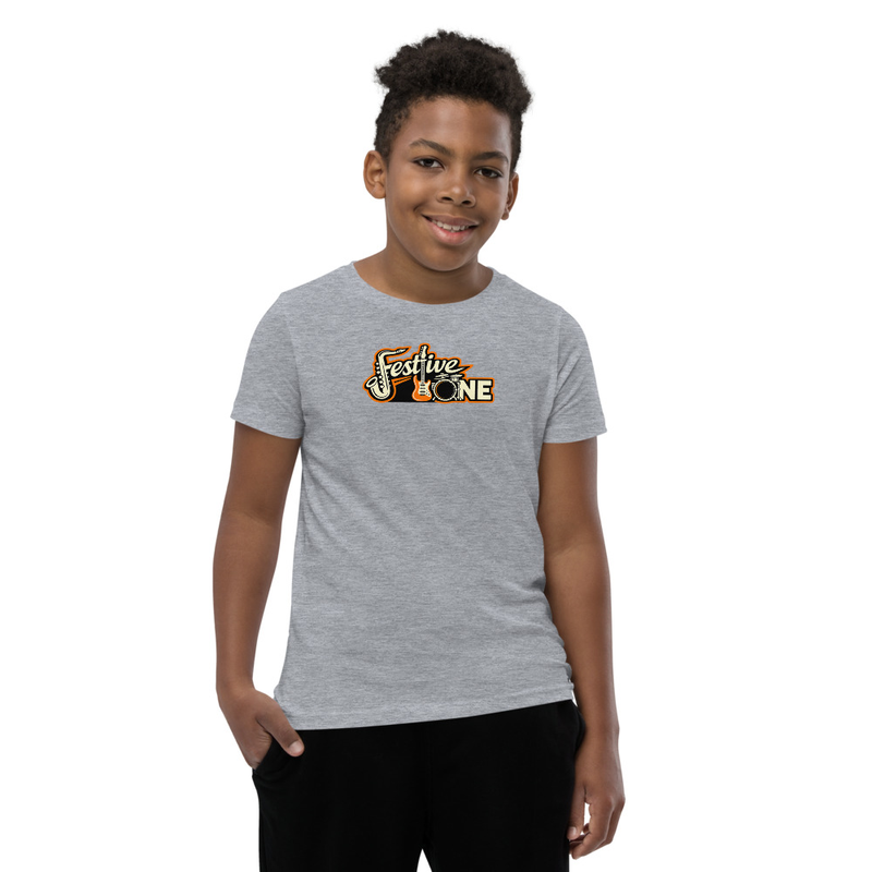 Youth Festive One Logo Short Sleeve T-Shirt (Light)