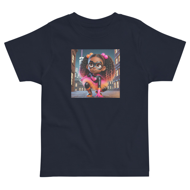Toddler Mora city background jersey t-shirt – 5/6, Navy
