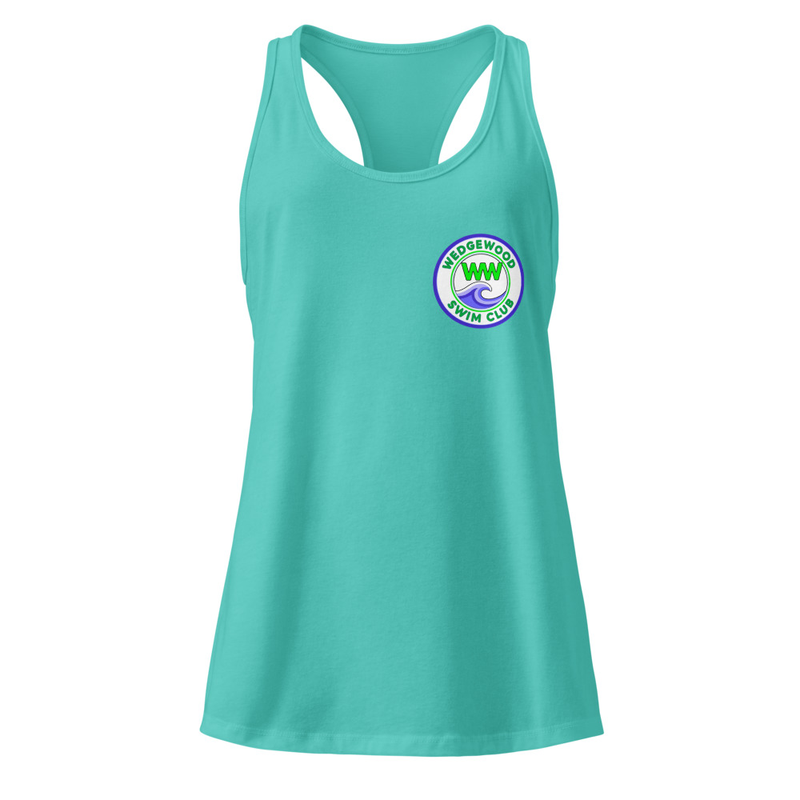 Women’s fitted racerback tank top small design