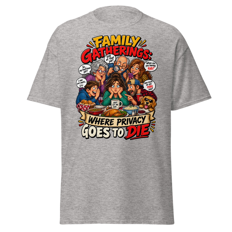 Family Privacy - Unisex classic tee – 2XL, Sport Grey