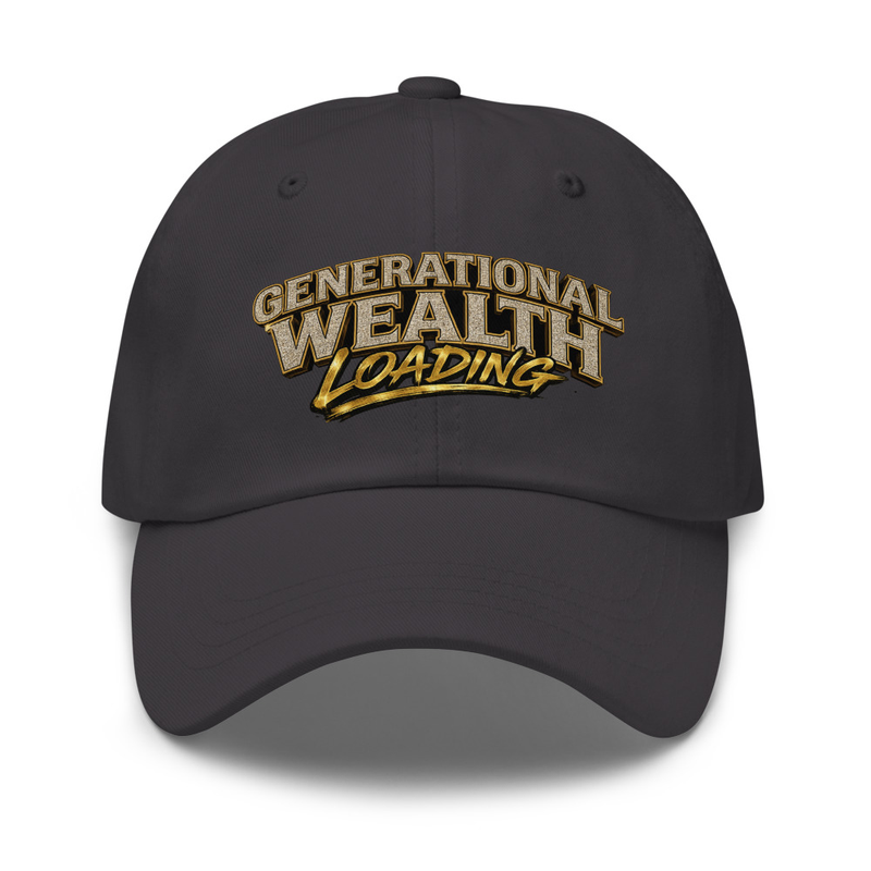 Generational Wealth Loading Hat – One size, Dark Grey