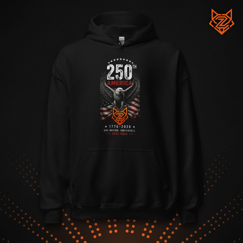 America's 250th — One Nation Indivisible | Double-Sided Hoodie — Front