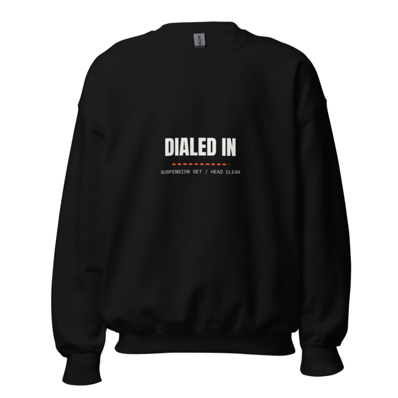 DIALED IN Crewneck mockup