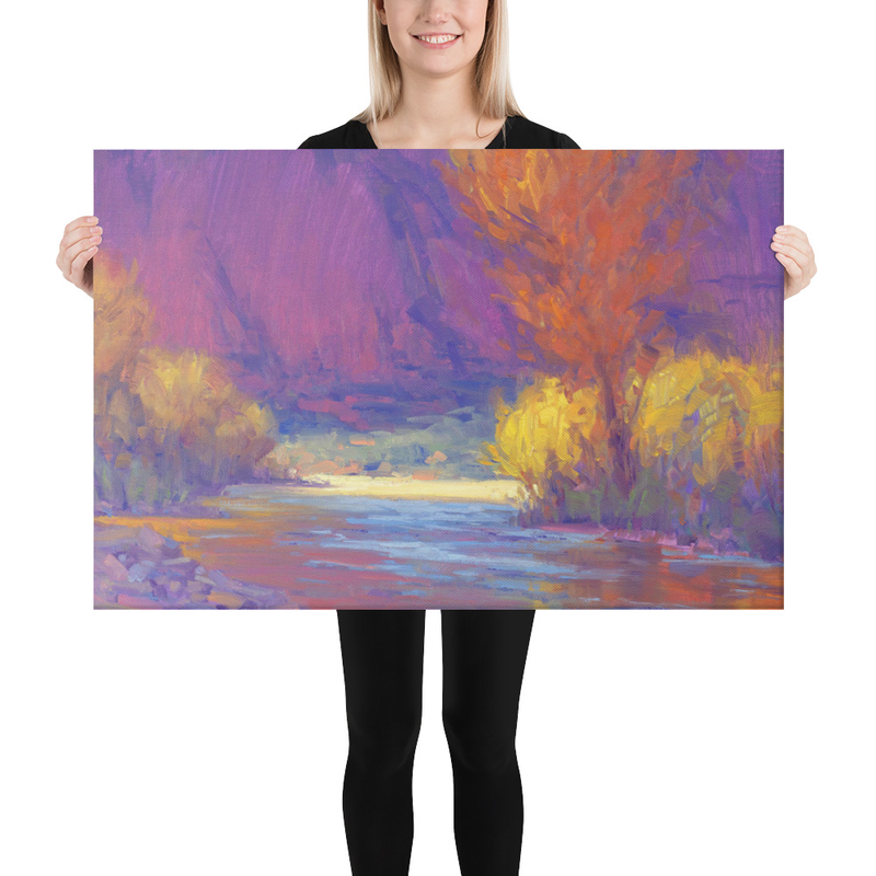 Autumn Riot - Fine Art Canvas Print – Image 3