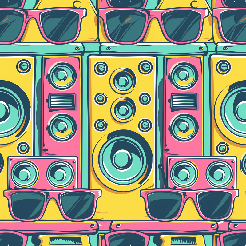 Speakers & Sunglasses Flip-Flops House or Outdoor Slippers