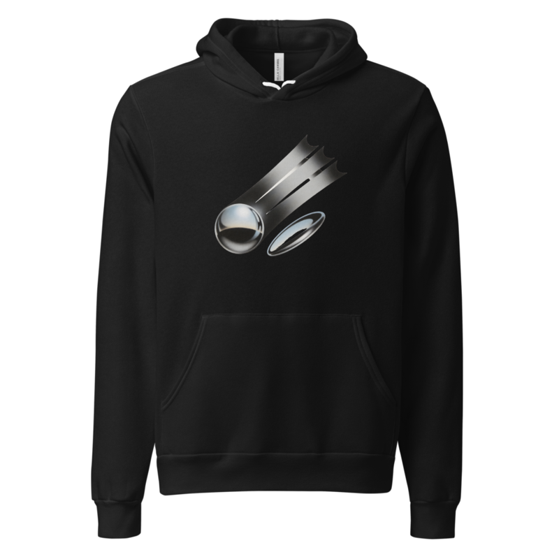 Chrome Airbrush Streak Hoodie (Artist Series) mockup