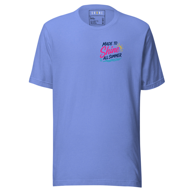 Made to SHINE T-shirt – S, Heather Columbia Blue