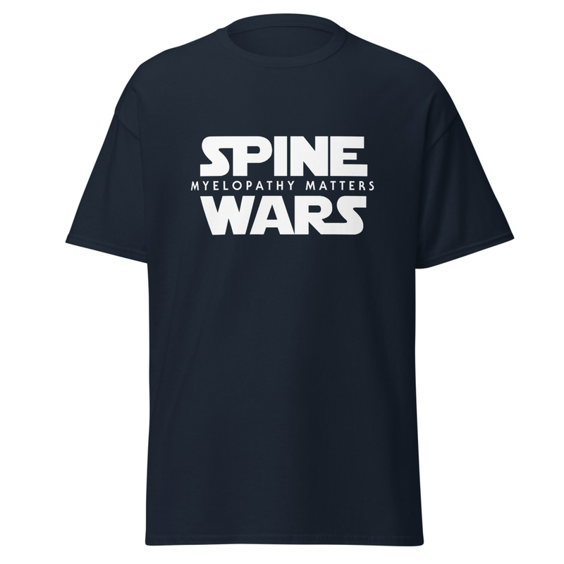 Spine Wars Myelopathy Matters White Print T – Image 3