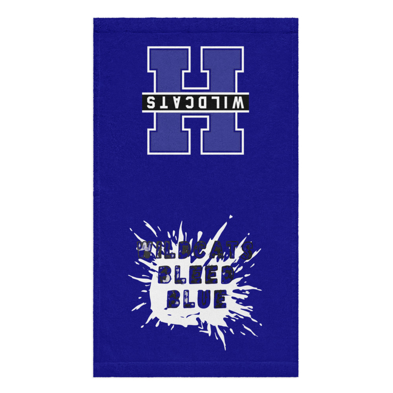 Wildcats Bleed Blue & Howard Logo Blue Hand Towel
