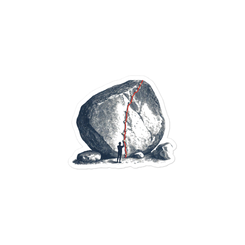 The Project Sticker mockup