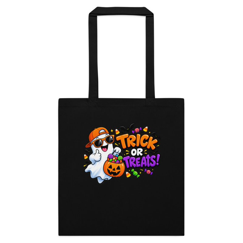 Trick or Treat Cotton color tote bag
