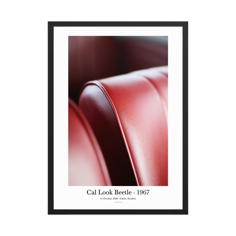 Cal Look Beetle 1967 – Framed Interior Print – 50×70 cm, Black