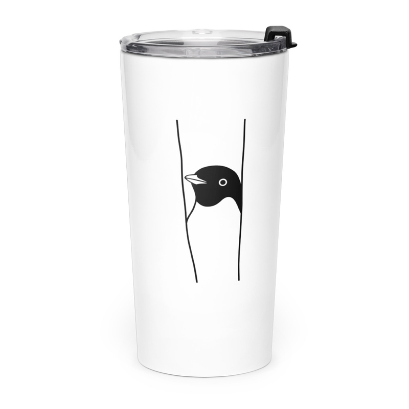 Tapered stainless steel tumbler