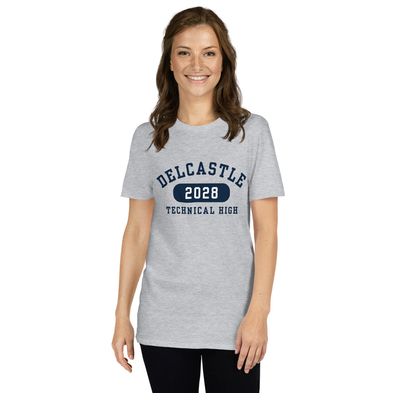 Short-Sleeve T-Shirt - Class of 2029 (Navy Font) – XL, Sport Grey