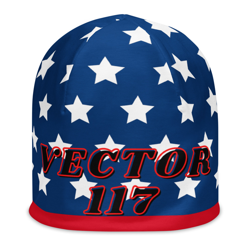 OFFICIAL DJ VECTOR117 USA FLAG Beanie