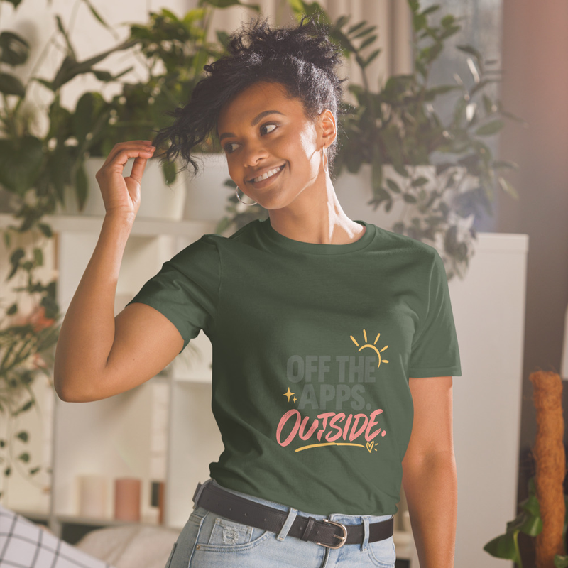 OFF THE APPS. OUTSIDE. - Uni – L, Forest Green