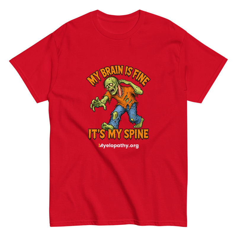  Zombie It's My Spine Unisex T – L, Red
