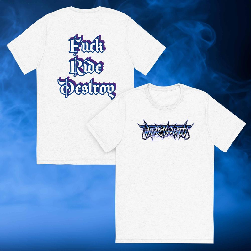 T Shirt - Lightning (Fuck Ride Destroy on back)