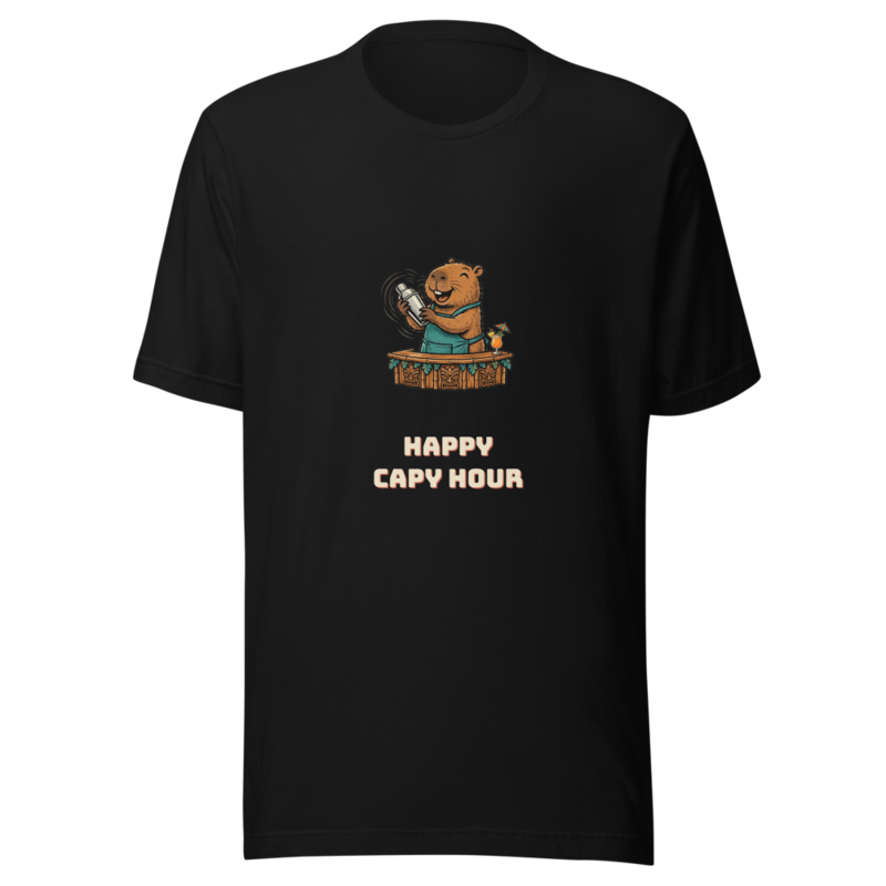 RetroPuns — Happy Capy Hour Tee