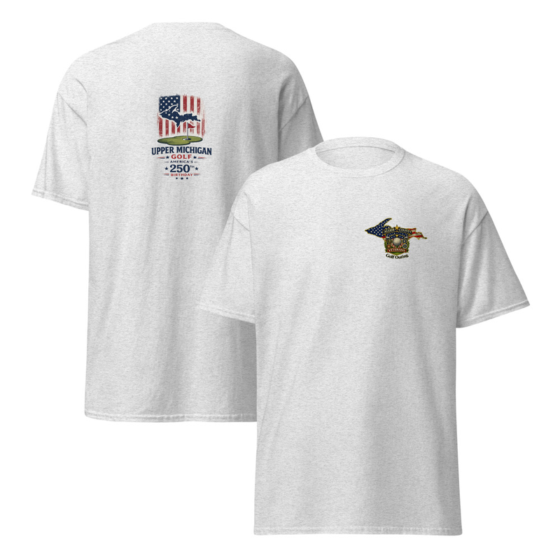 Alger County Veteran's Golf Outing Logo #4 Unisex classic tee – S, Ash