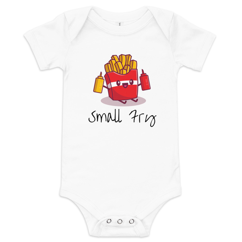 Small Fry Short-Sleeve Baby One-Piece — Eat Sleep Potato — view 4