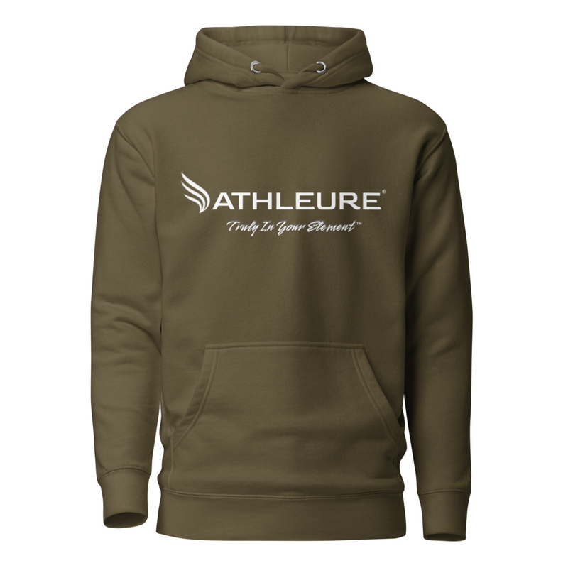 ATHLEURE® - Unisex Hoodie – S, Military Green