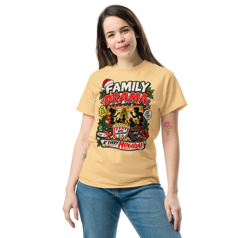Family Drama - Unisex classic tee – 2XL, Yellow Haze