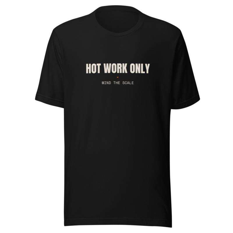 HOT WORK ONLY Tee mockup