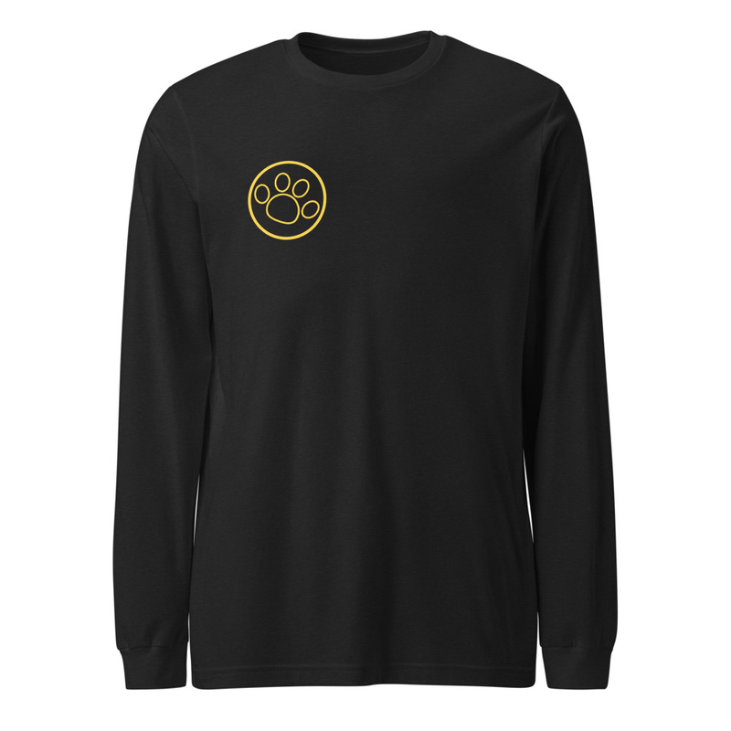 Pawdicure Black Unisex Long Sleeve Black Heather / XS