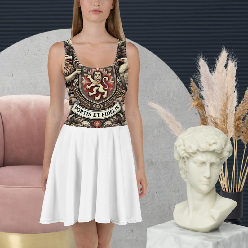 Ancient Heroine Skater Dress white