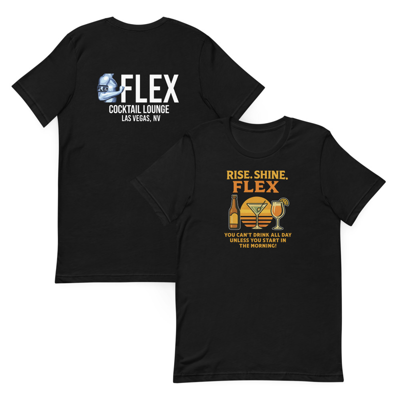 Rise Shine Flex Unisex t-shirt — Black