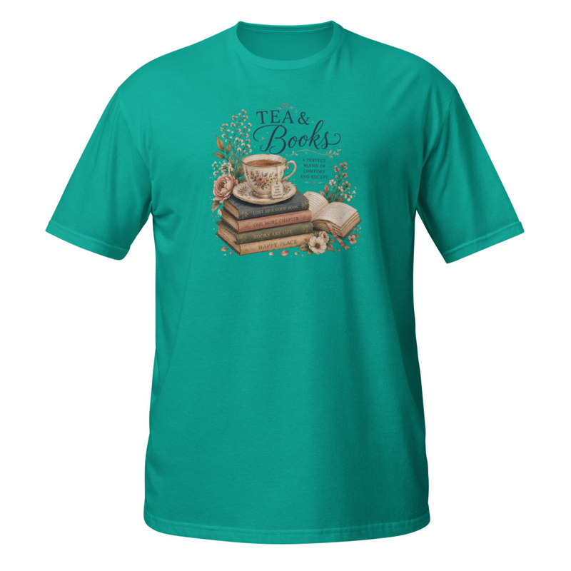 Tea & Books Short-Sleeve Unisex T-Shirt – S, Jade Dome