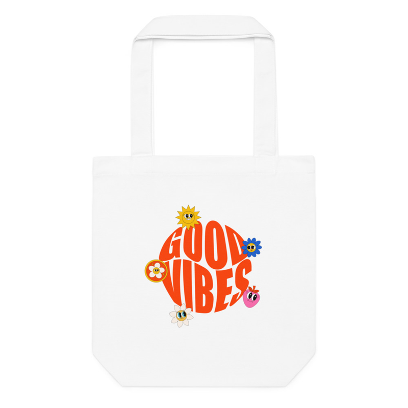 Good Vibes cotton tote bag