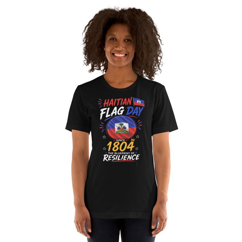 Haitian Flag Day Tee in Onyx