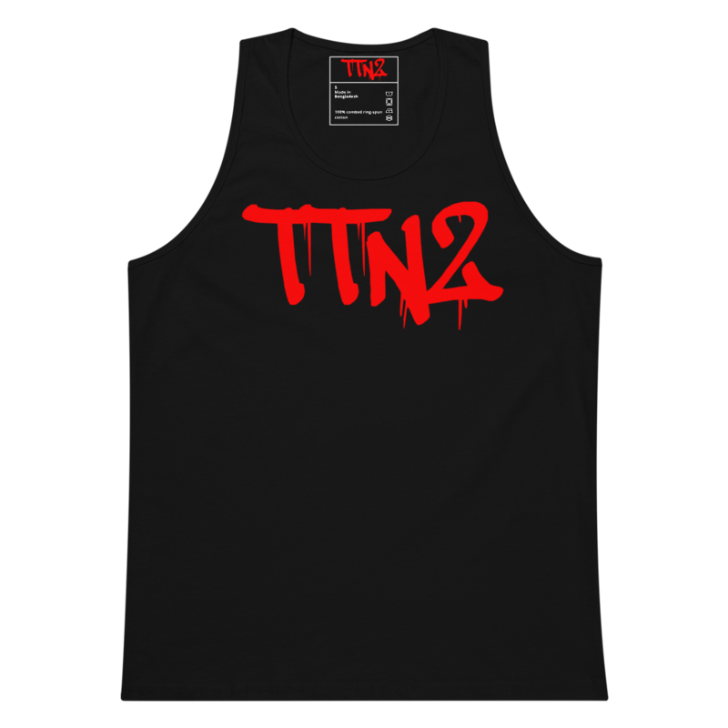 TTN2 RED TXT TANK TOP
