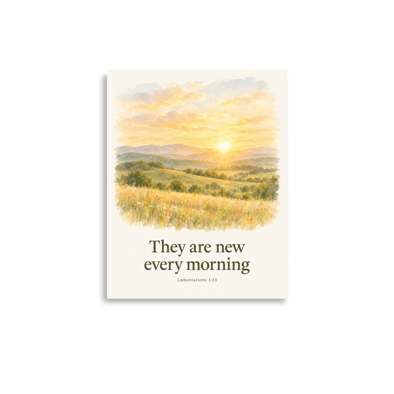 Scripture Print - Lamentations 3:23