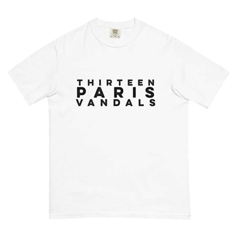 Thirteen Paris Vandals Basic Unisex Garment-Dyed Heavyweight T-Shirt