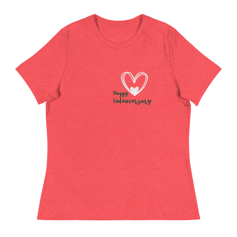 Women's Relaxed Valenversary Scribble Heart T-Shirt