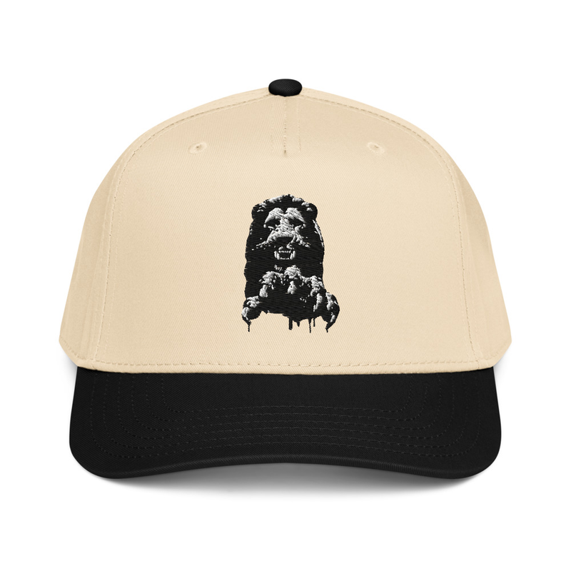 Narsingha Dev B/W Embroidered Cap