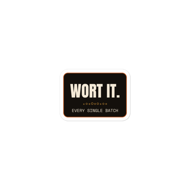 WORT IT. Sticker mockup