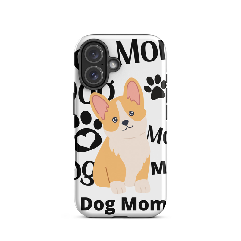 Tough Case for iPhone®: Dog Mom – iPhone 16, Matte