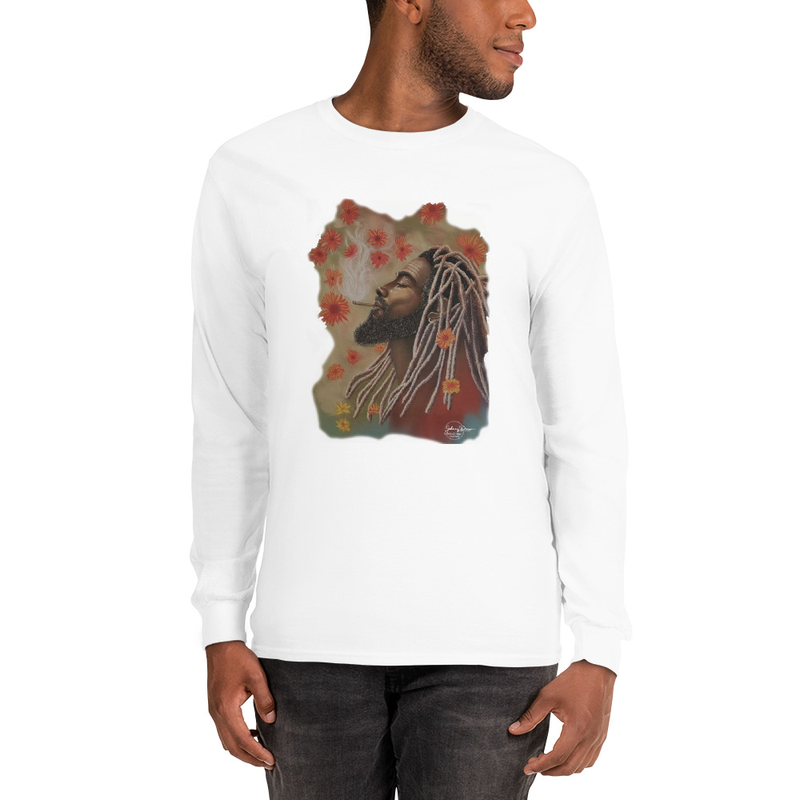 Canna Bliss - Unisex Long Sleeve Shirt – XL, White