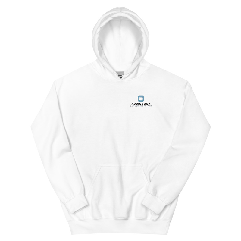 Audiobook Career Kickstart Black Logo Unisex Hoodie - Small Logo